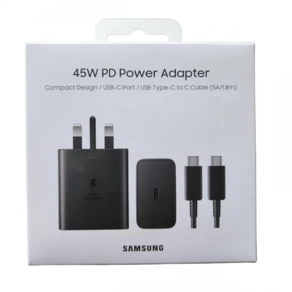 شارژر سامسونگ مدل EP-T4510 توان 45 وات سه پین همراه کابل - Image 2